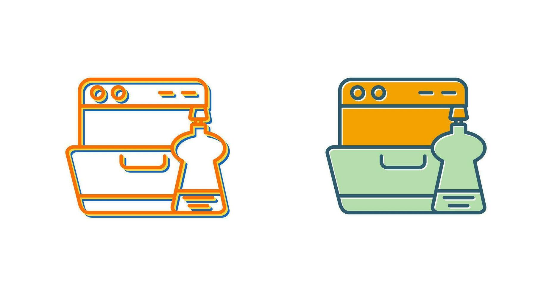 Washing Dishes Vector Icon