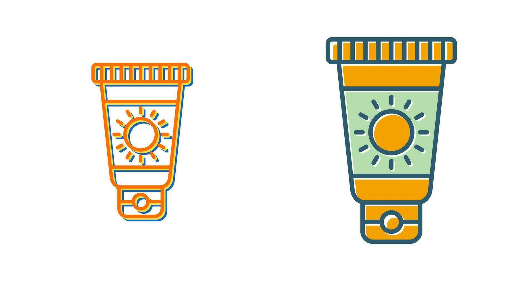 Sun Cream Vector Icon