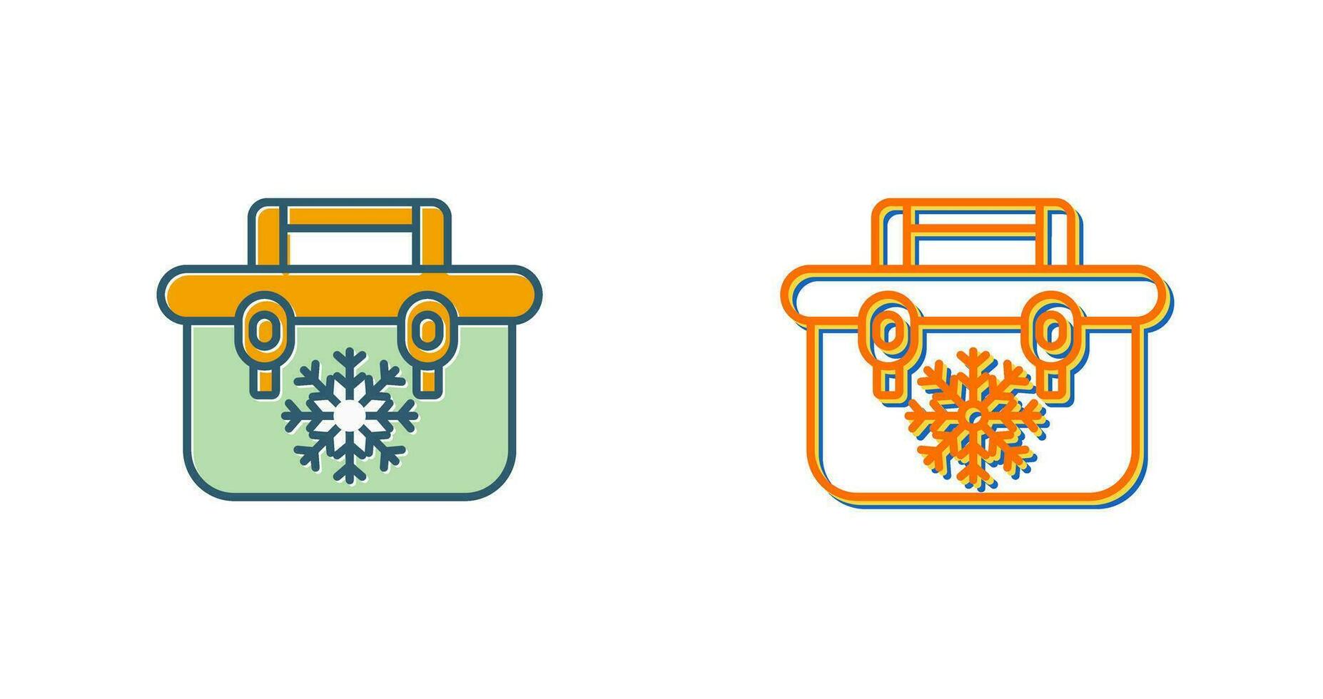 Portable Fridge Vector Icon
