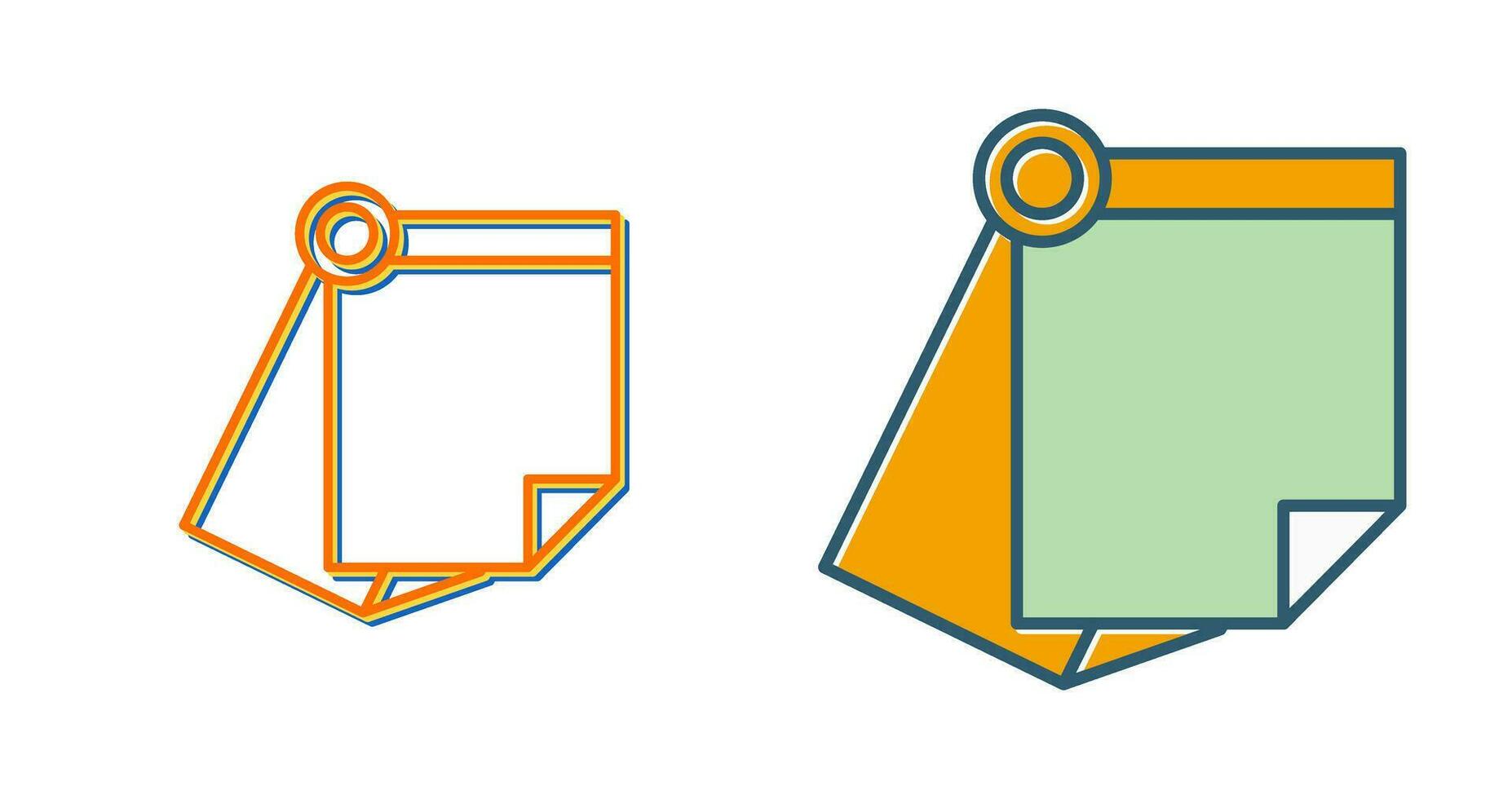 Sticky Note Vector Icon