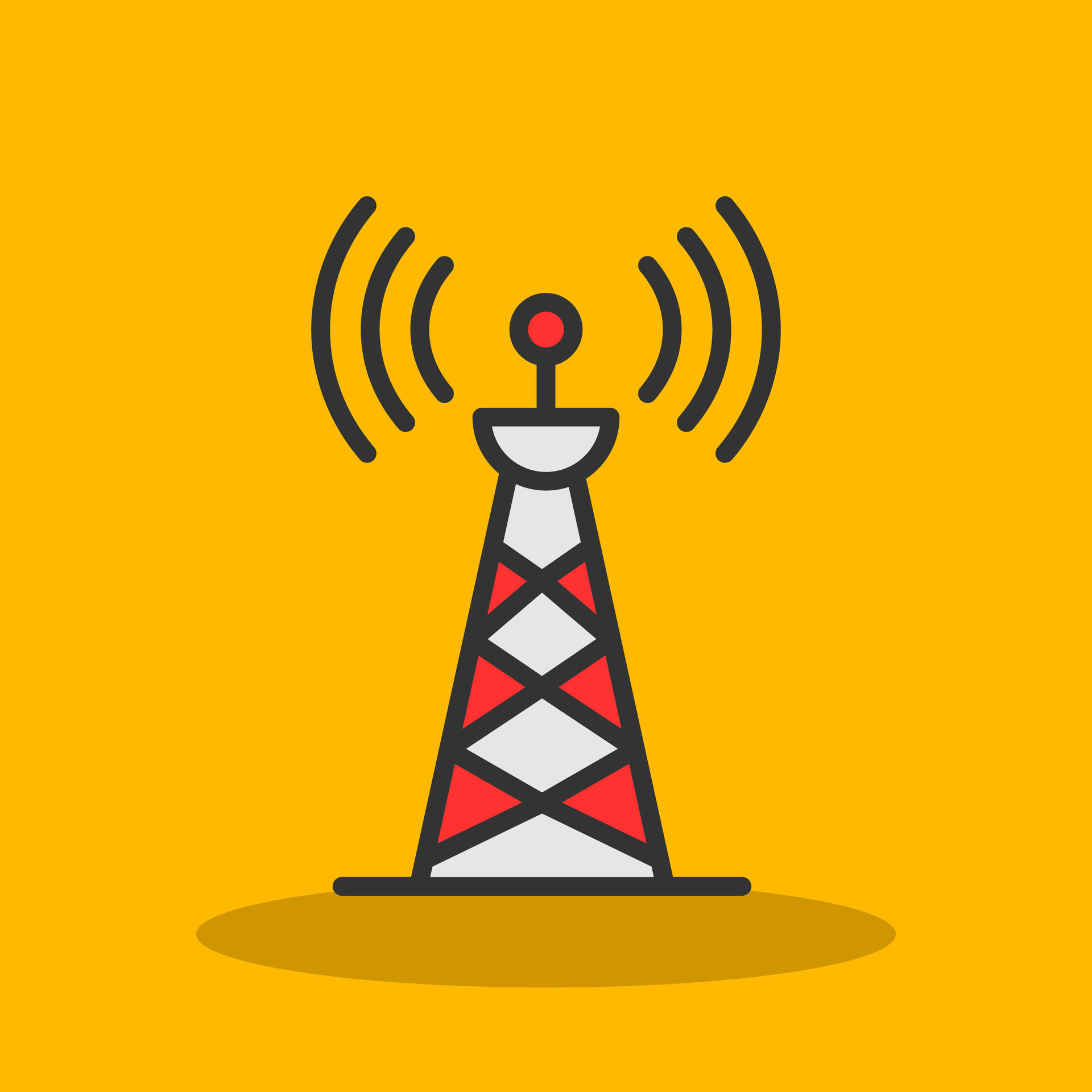 Radio tower Vector Icon Design 28758862 Vector Art at Vecteezy