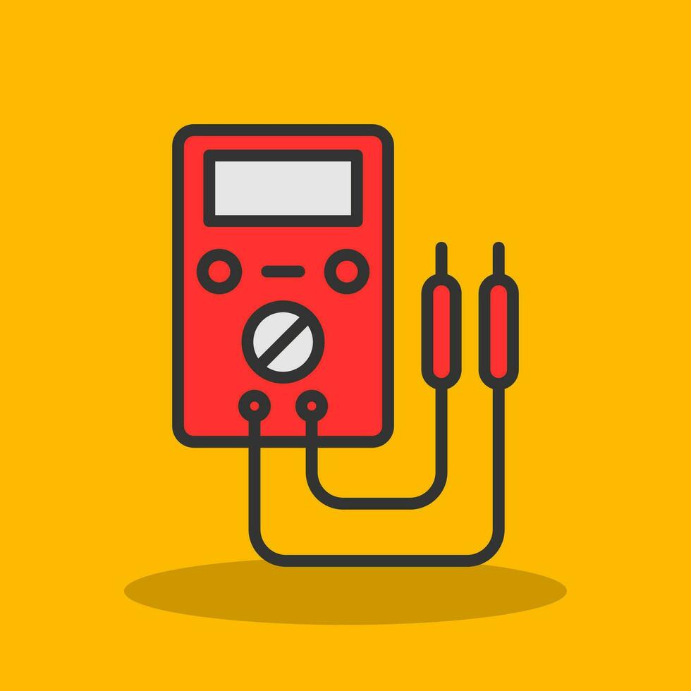 Voltmeter Vector Icon Design