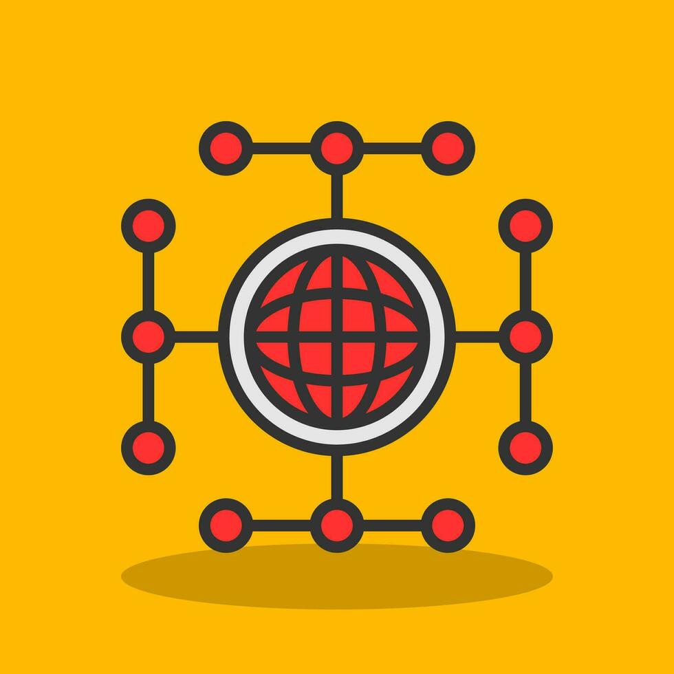 Global network Vector Icon Design