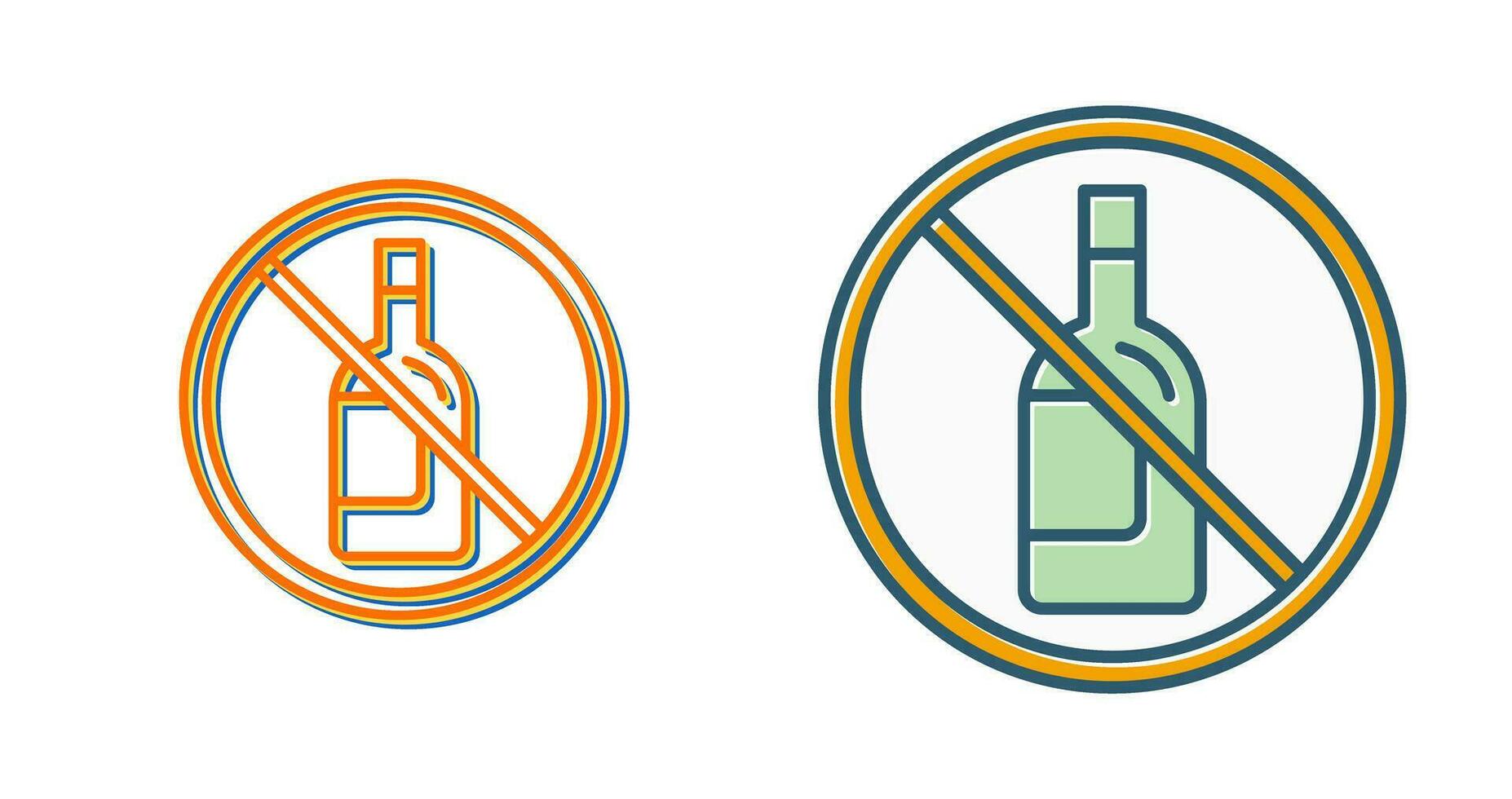 No Alcohol Vector Icon