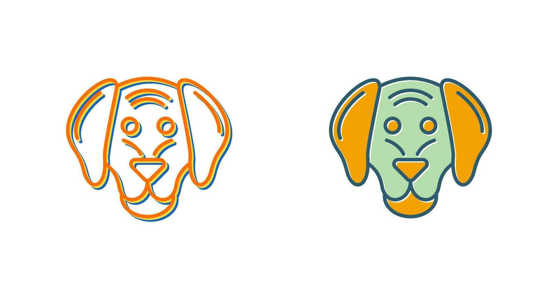 icono de vector de perro