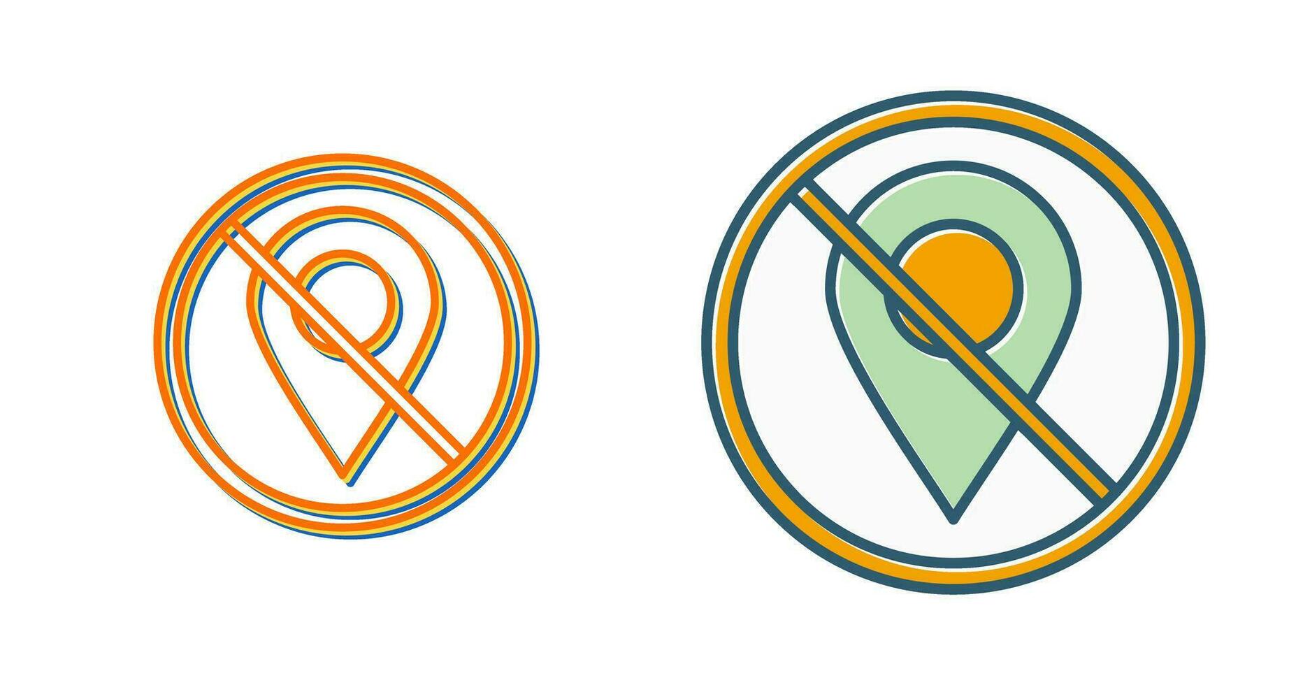 No Gps Vector Icon