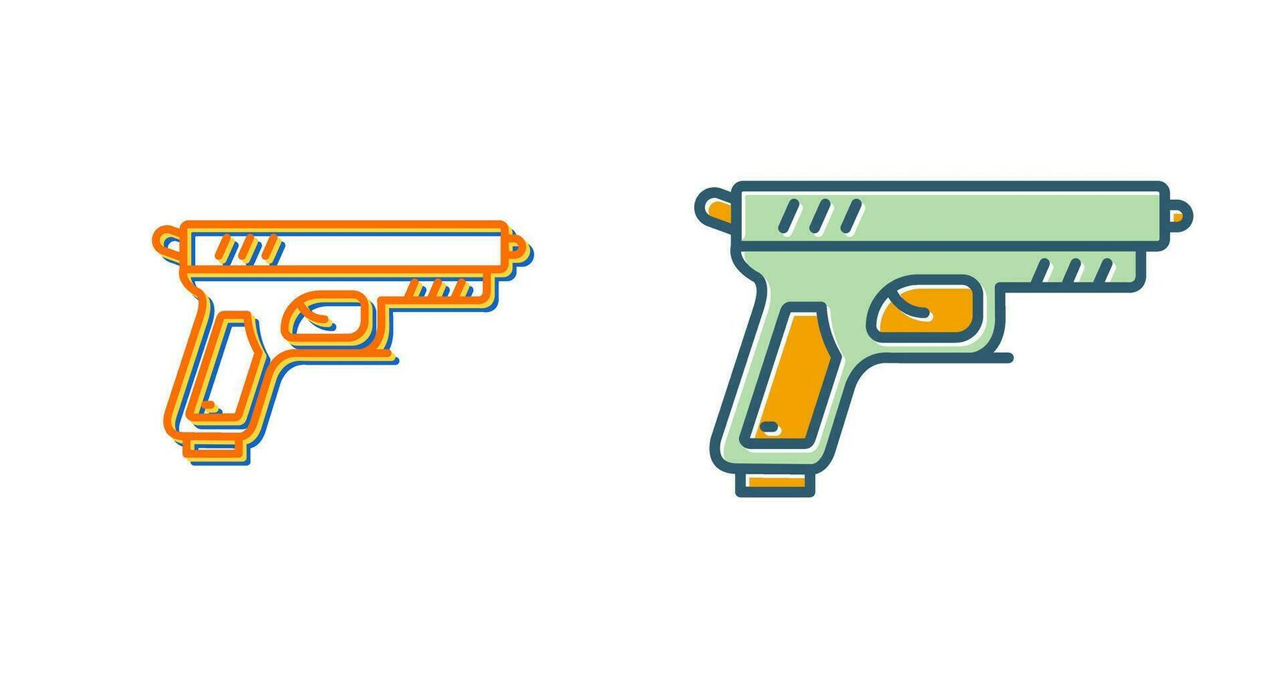 icono de vector de pistola