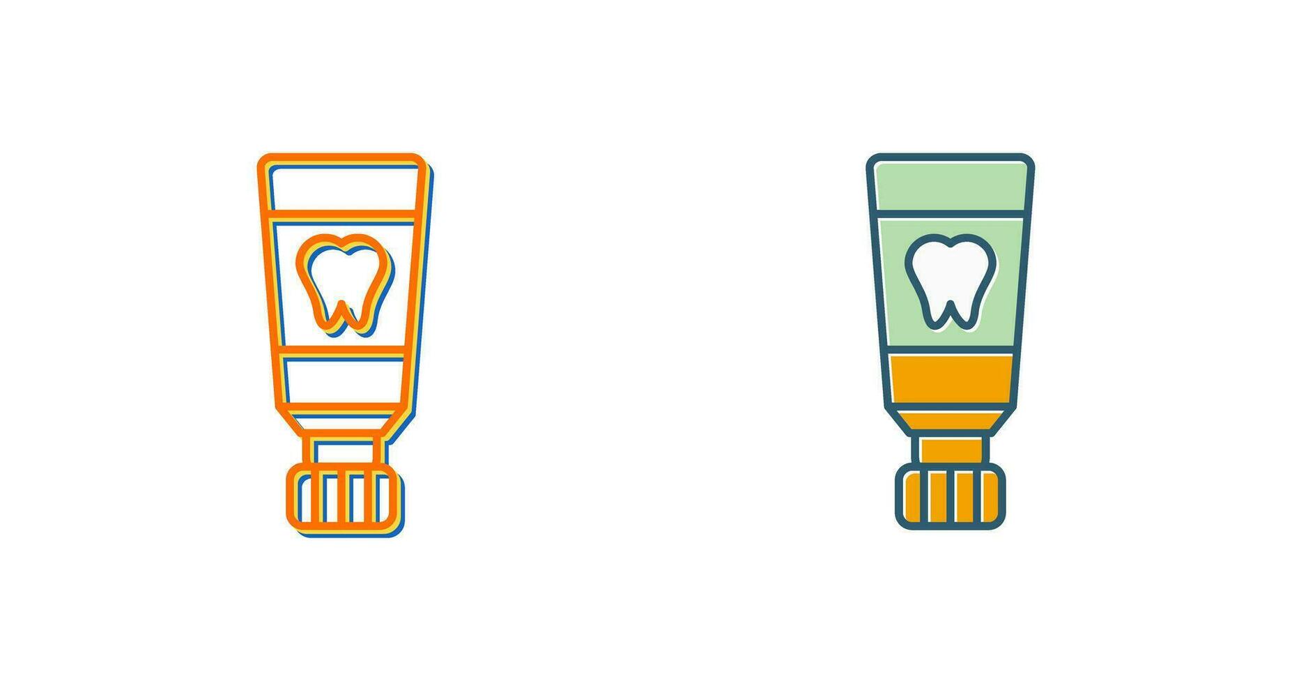 icono de vector de pasta de dientes