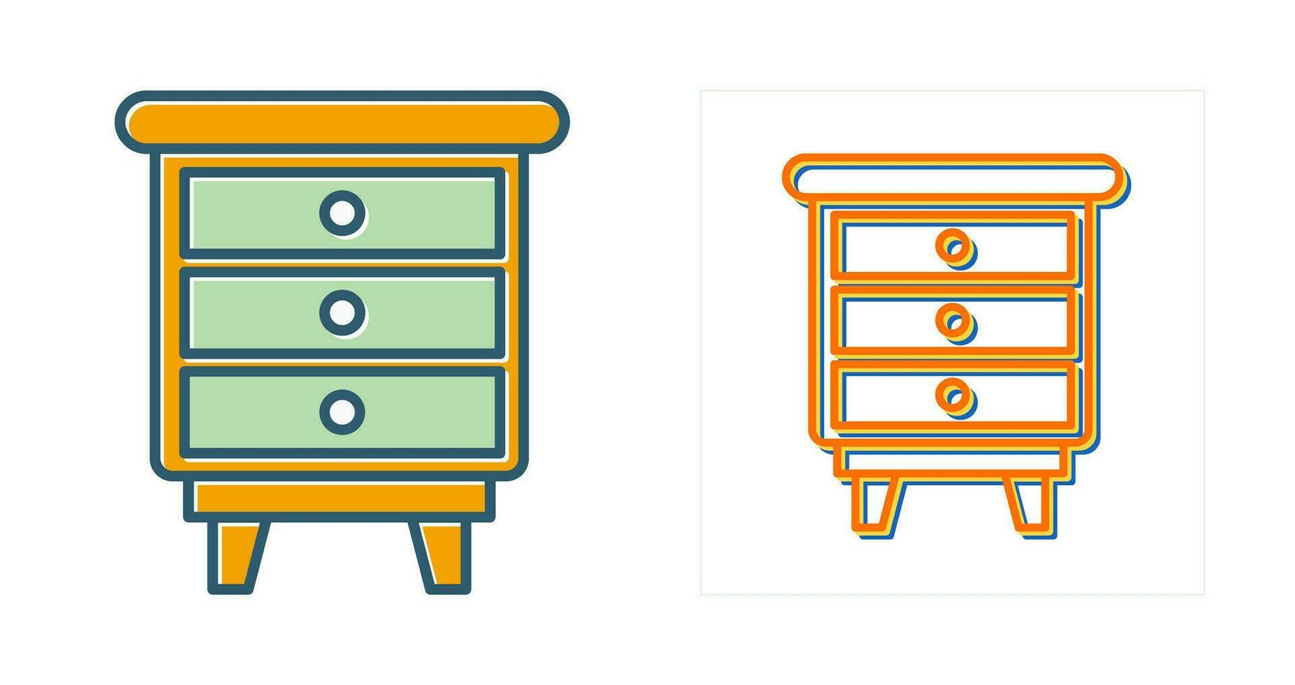 Chest Of Drawers Vector Icon