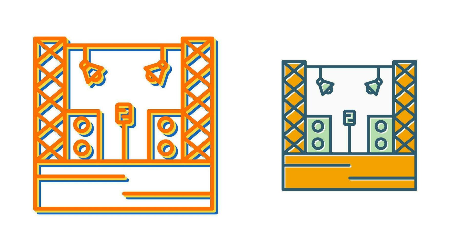 Stage Vector Icon