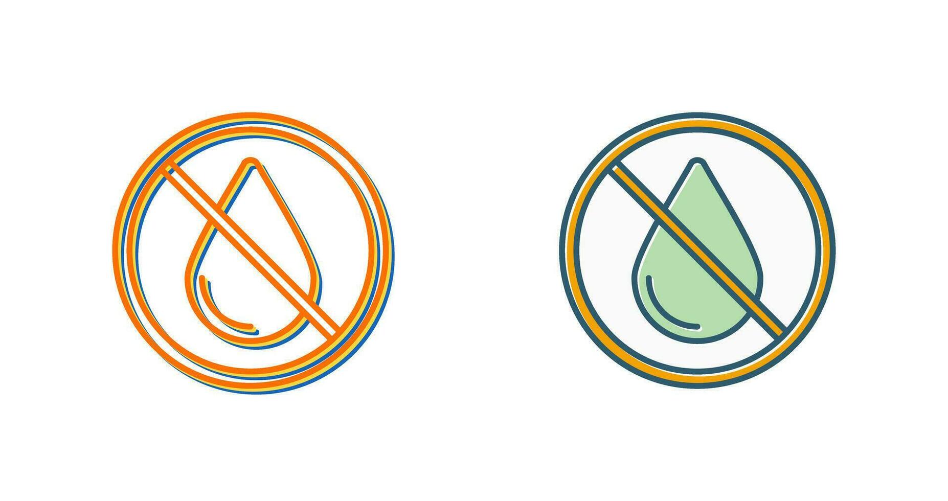No Water Vector Icon