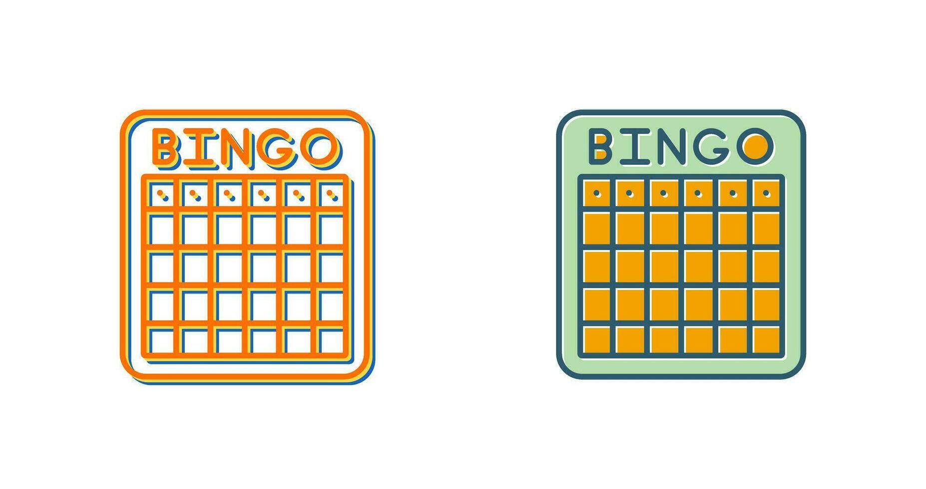 icono de vector de bingo