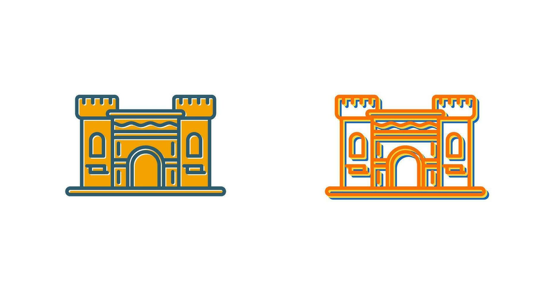 icono de vector de castillo