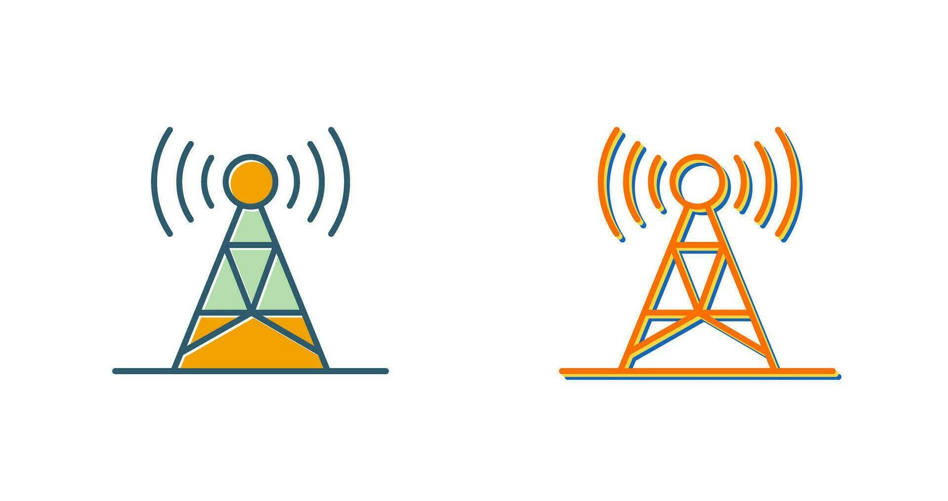 icono de vector de torre de señal