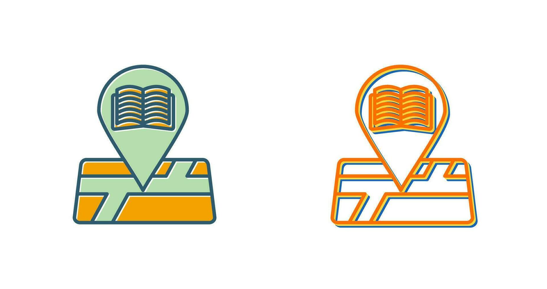 Library Location Vector Icon