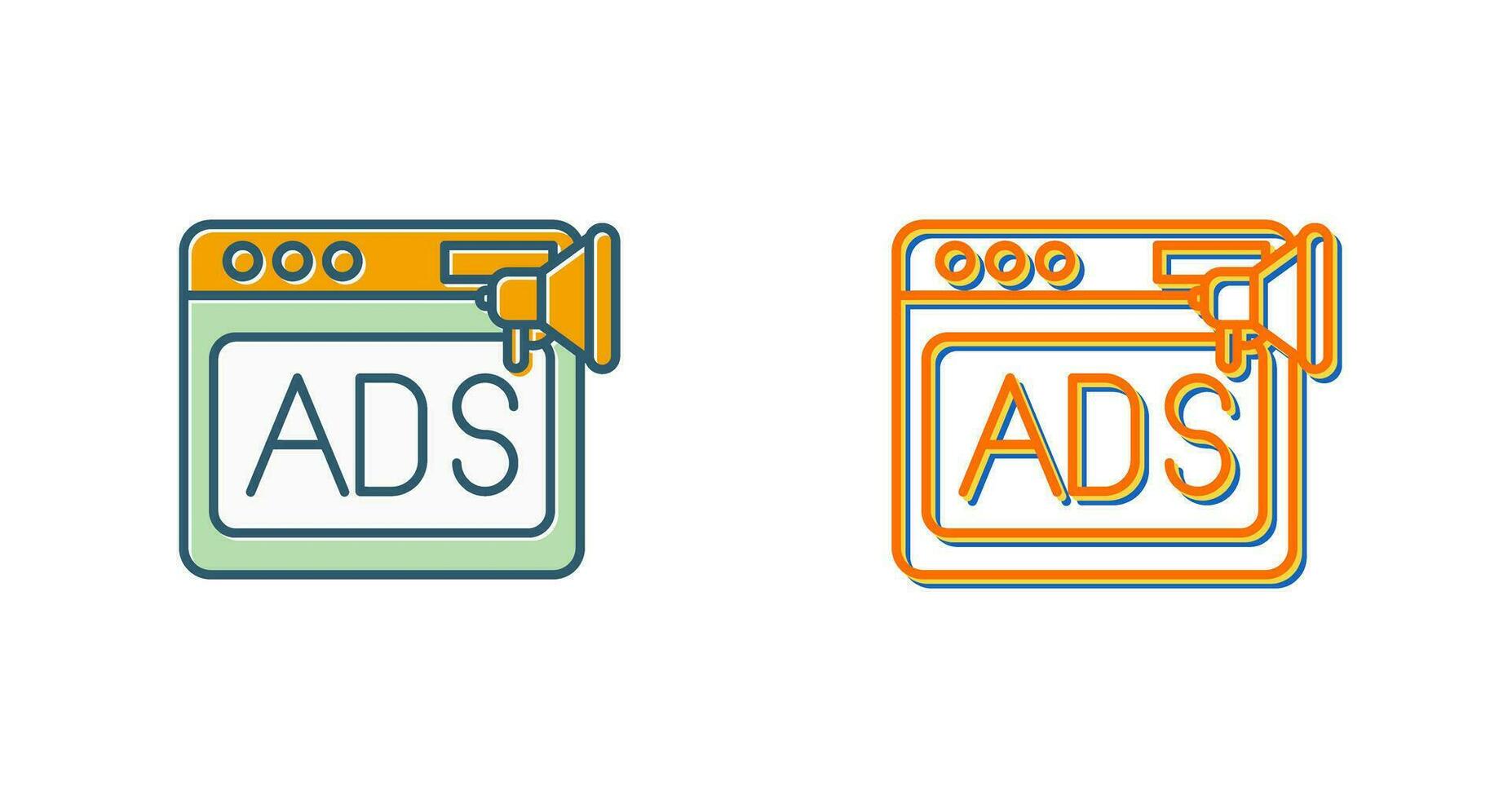 Native Advertising Vector Icon