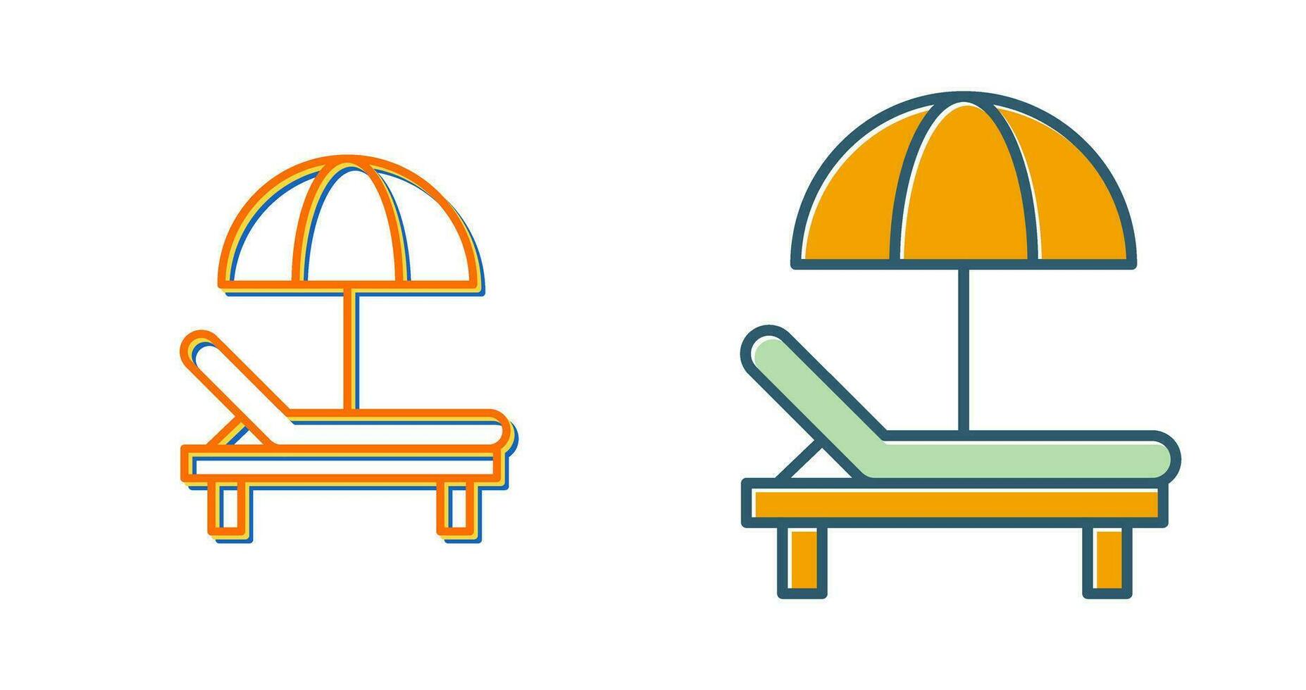 Sunbed Vector Icon