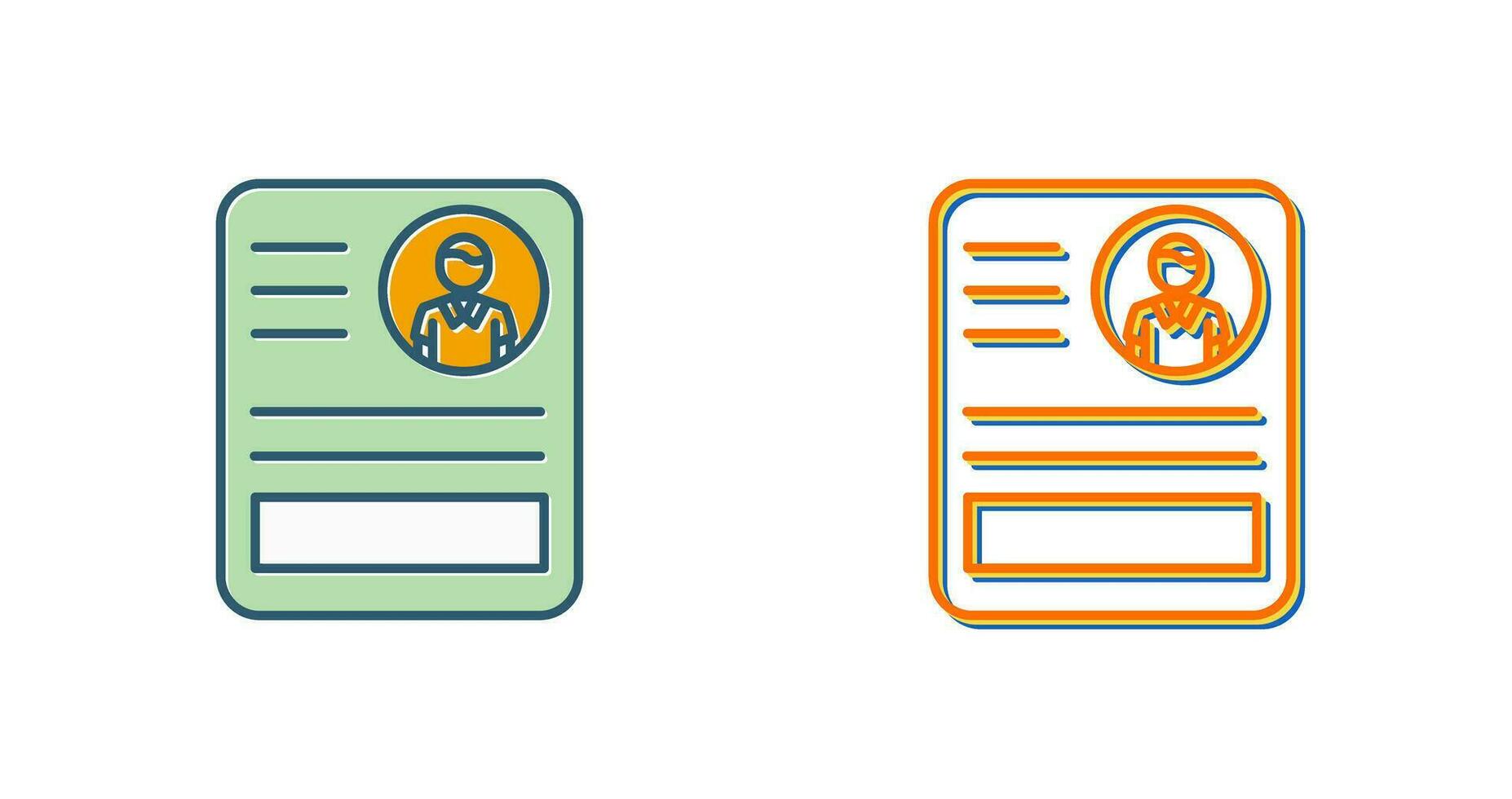 CV Vector Icon