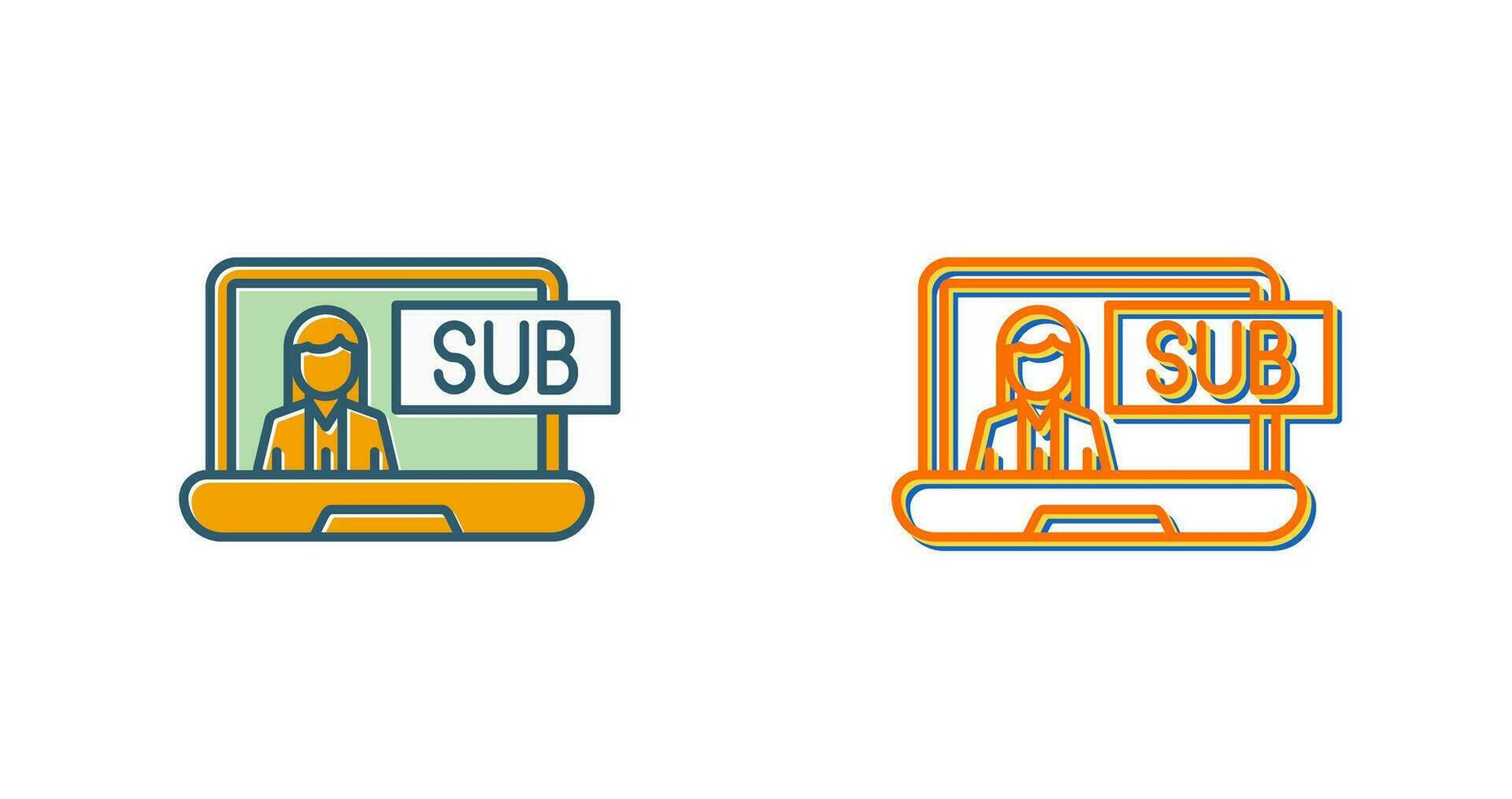 Subscriber Model Vector Icon
