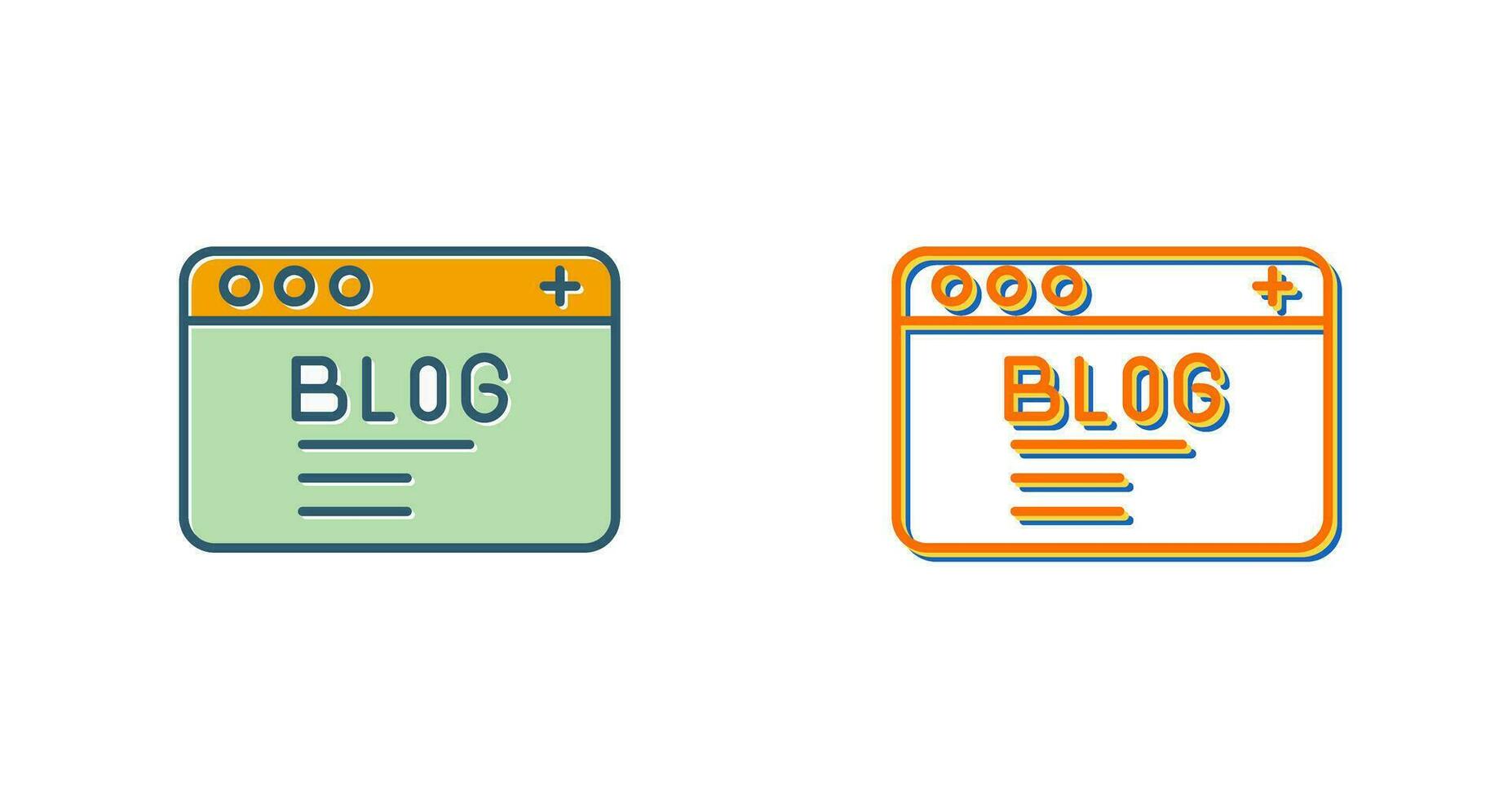 icono de vector de blog