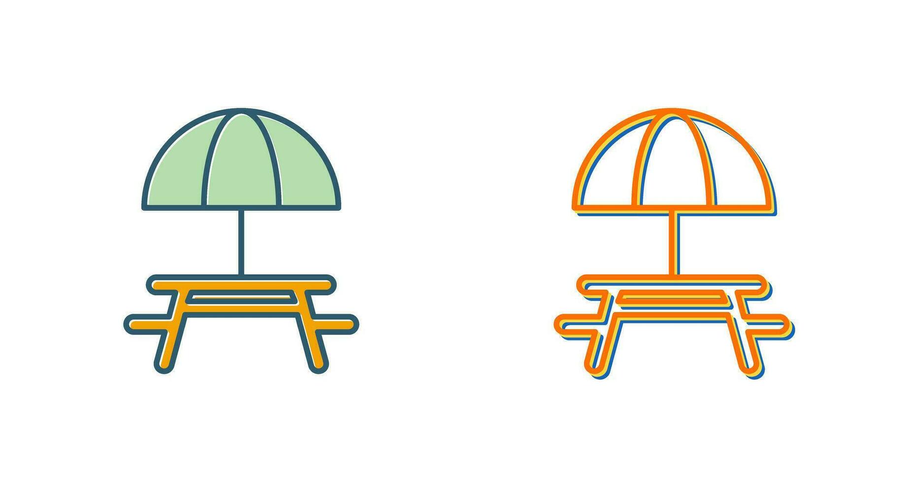 Camping Table Vector Icon
