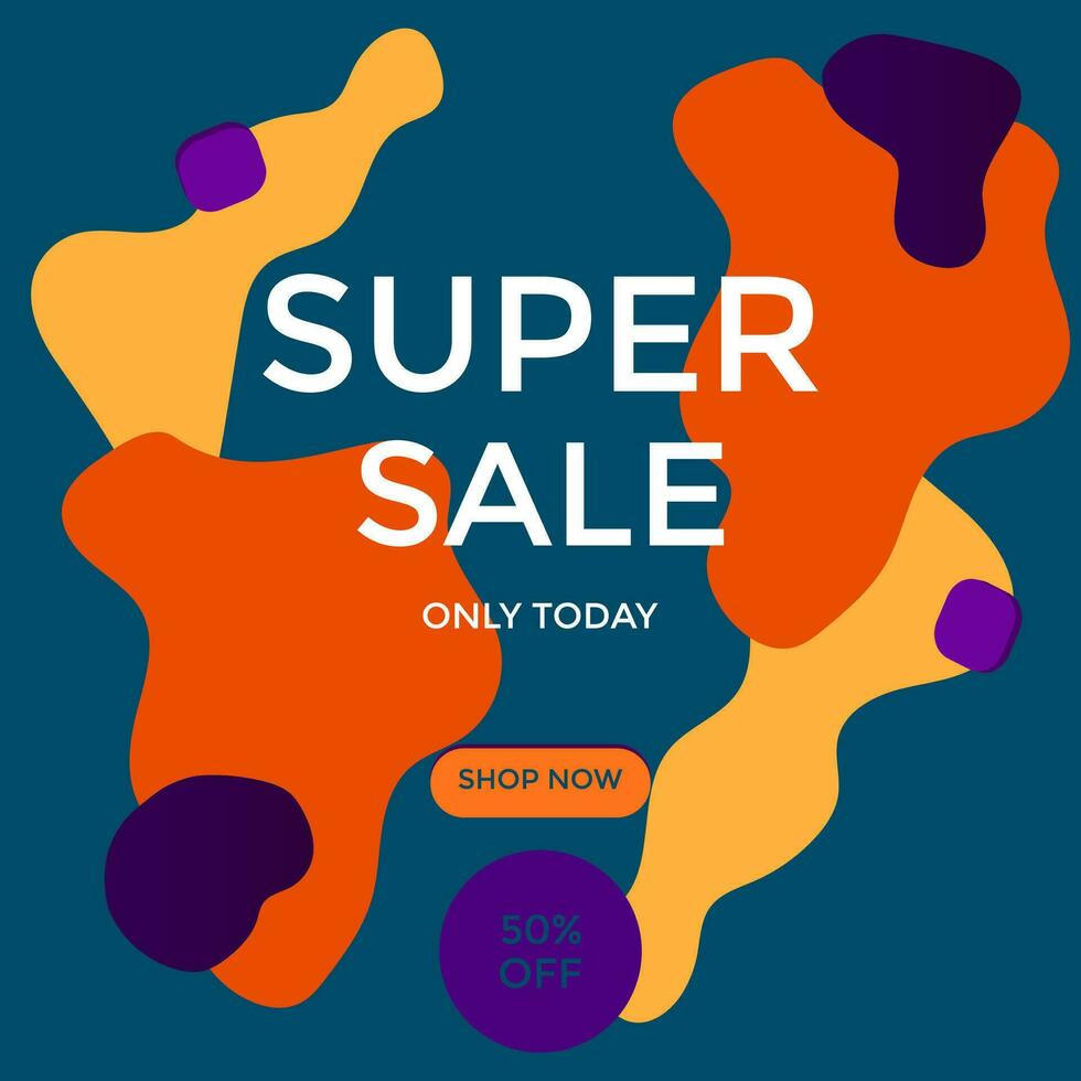 SALE OFFERS AND PROMOTION TEMPLATE BANNER DESIGN.COLORFUL FLAT COLOR BACKGROUND VECTOR. GOOD FOR SOCIAL MEDIA POST, COVER , POSTER vector
