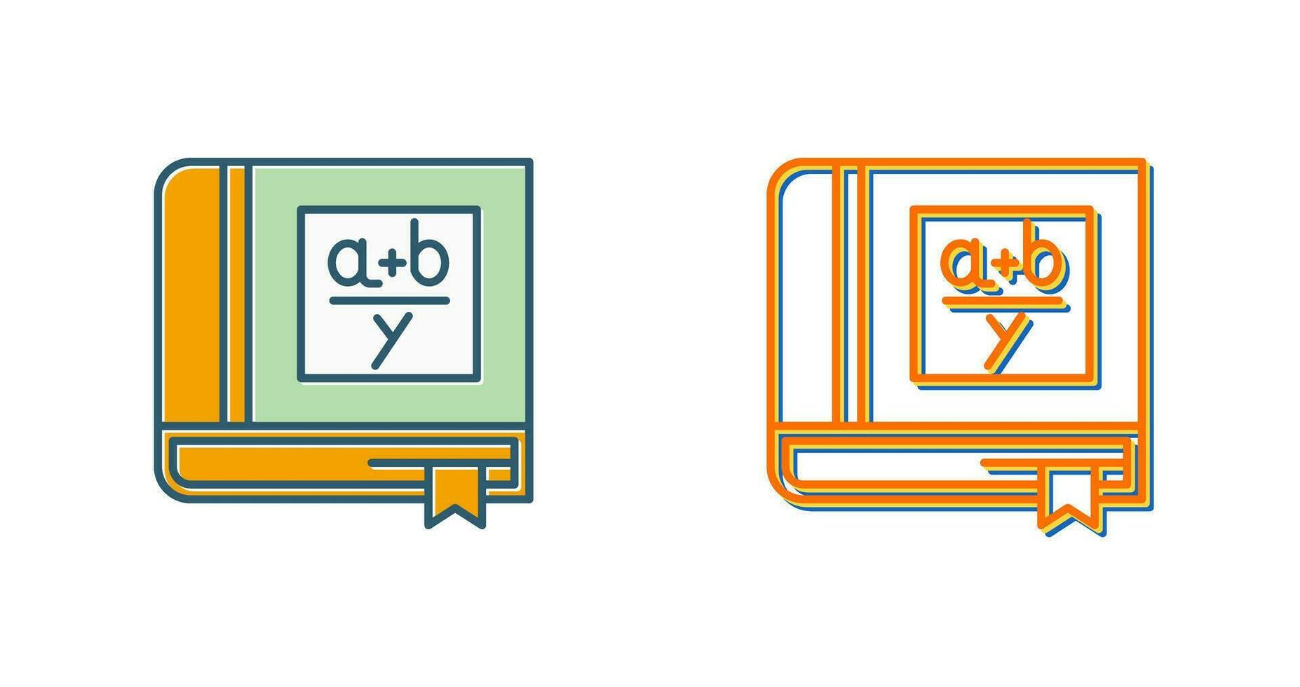 Algebra Book Vector Icon