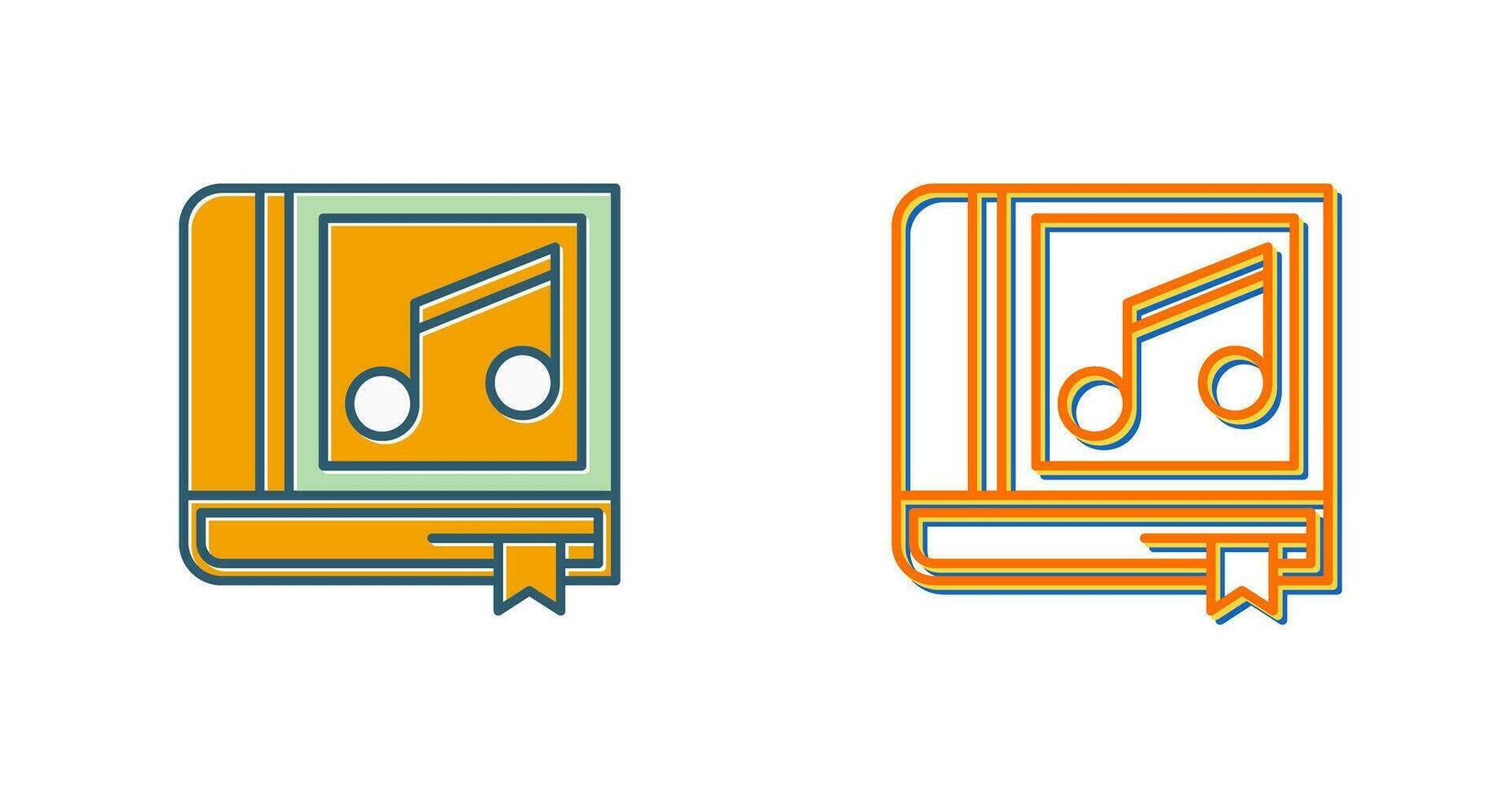 Music Book Vector Icon