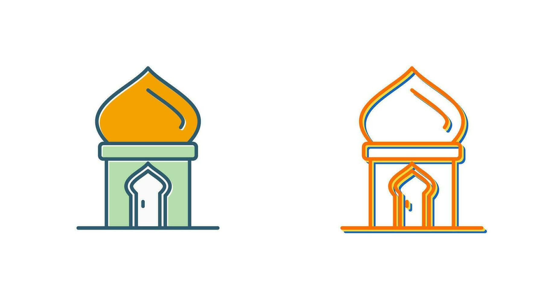 Masjid Door Vector Icon