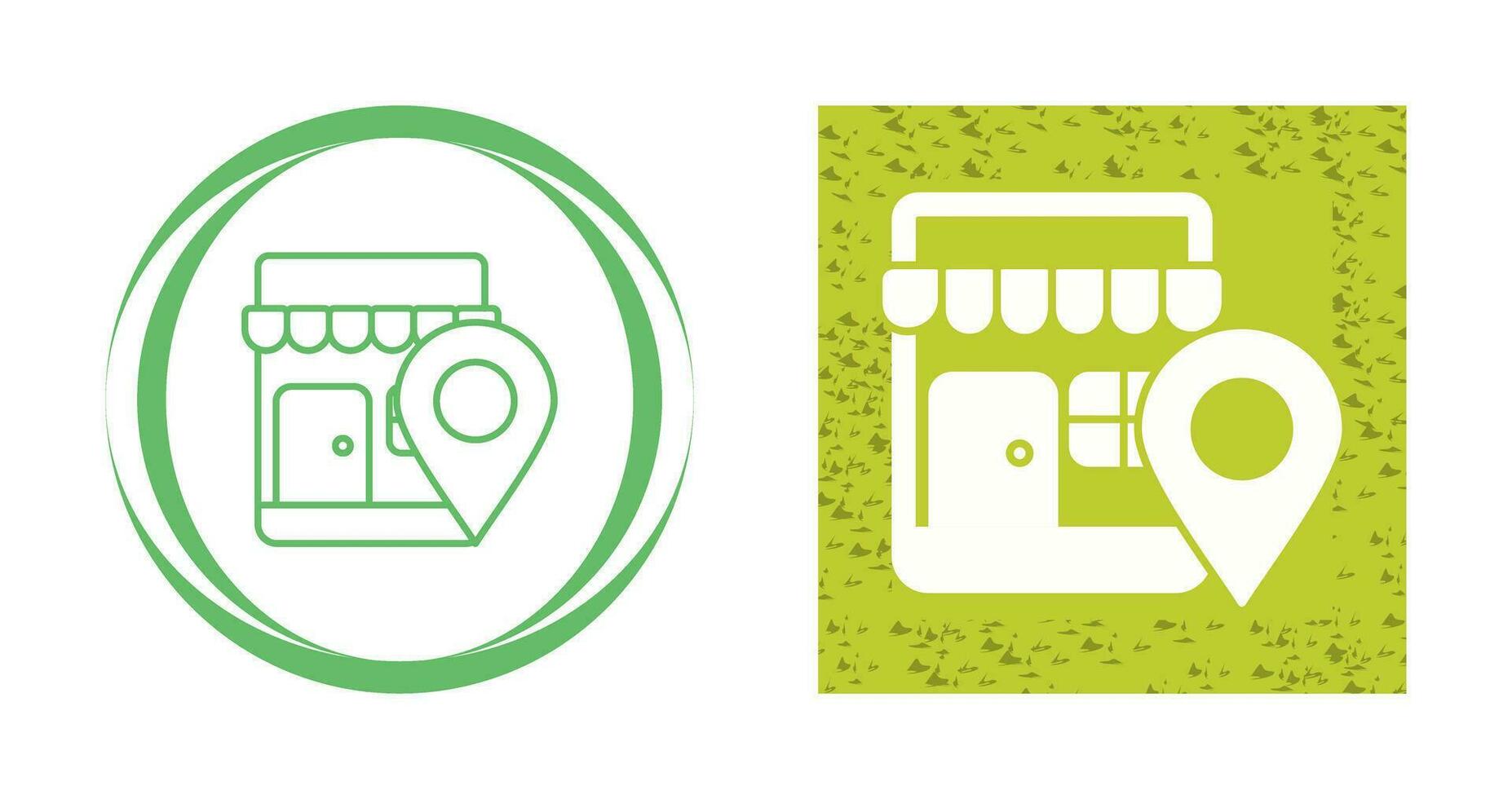 Shop Location Vector Icon