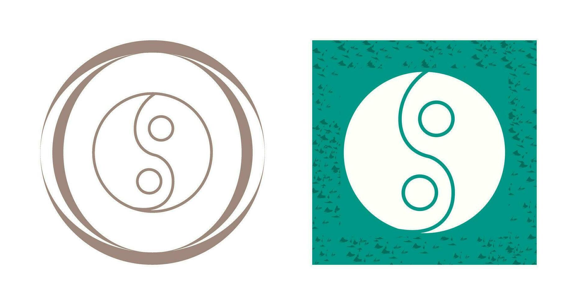 icono de vector de yin yang