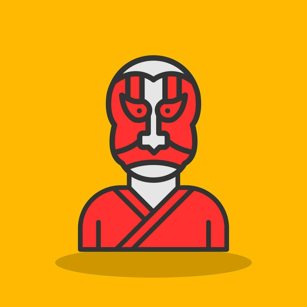 Kabuki Vector Icon Design