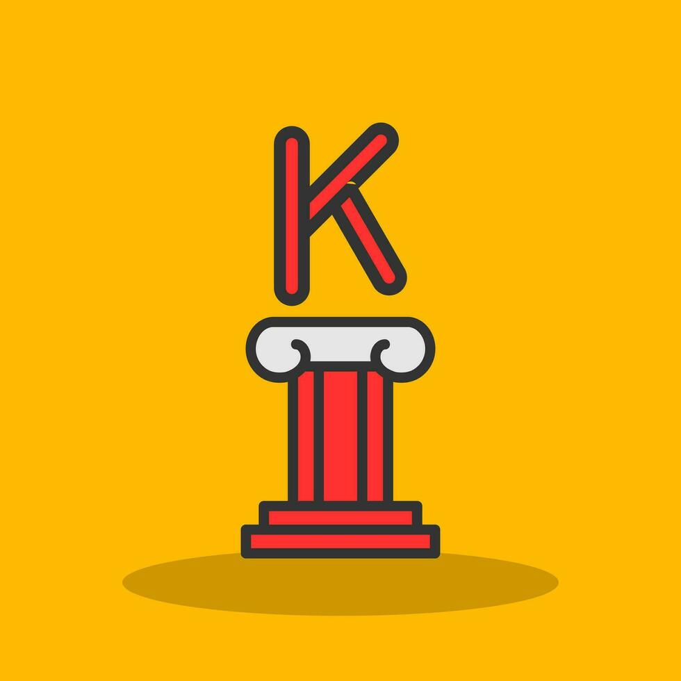 Kappa Vector Icon Design