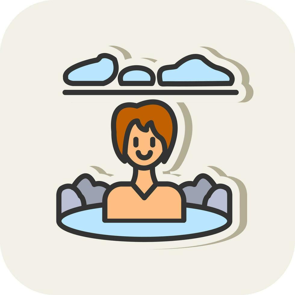 Onsen Vector Icon Design