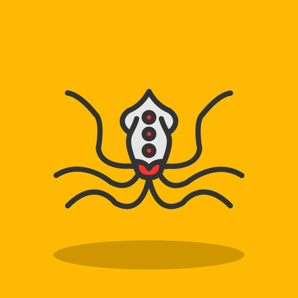 Squid Vector Icon Design