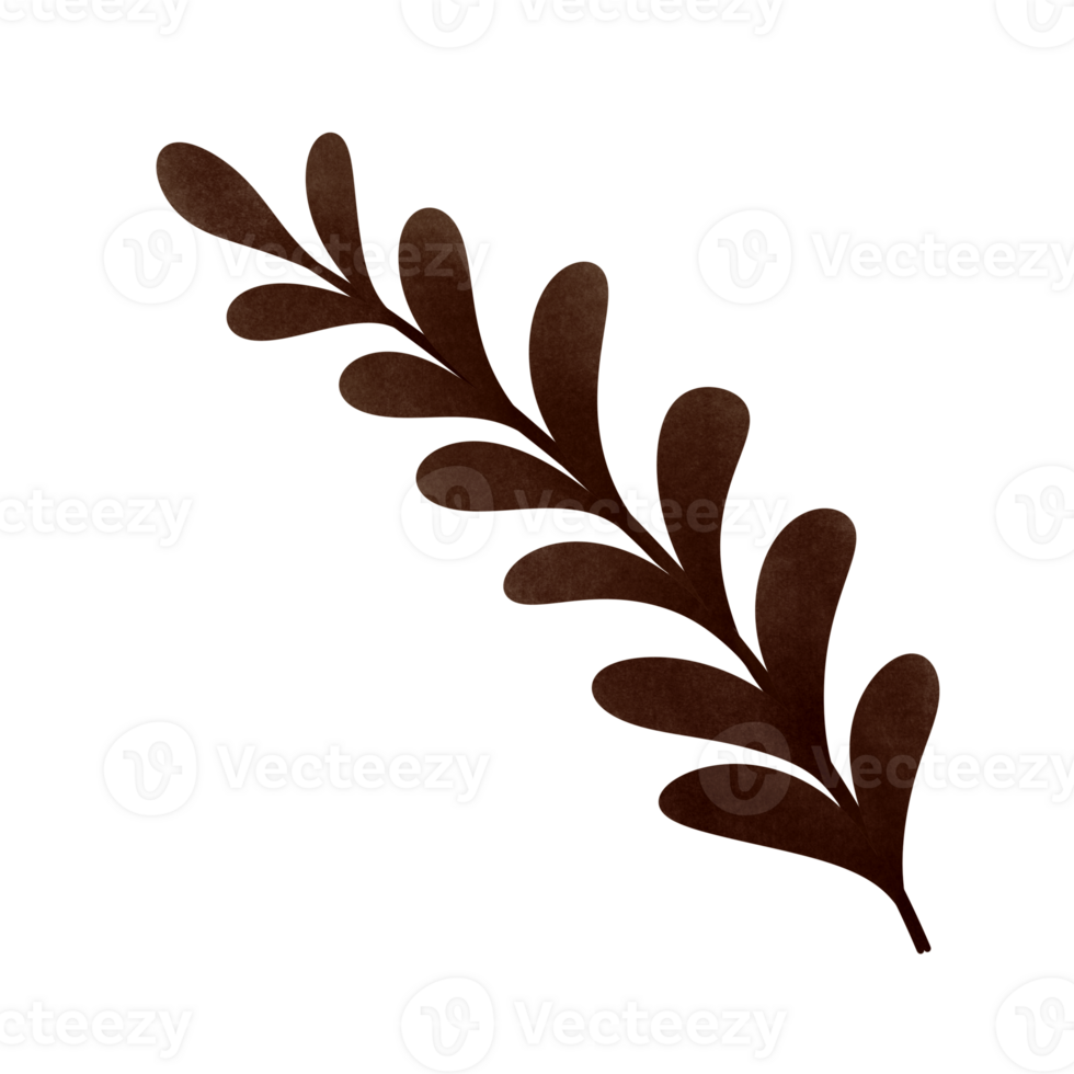 cartoon of red olive branch, no background, Autumn png