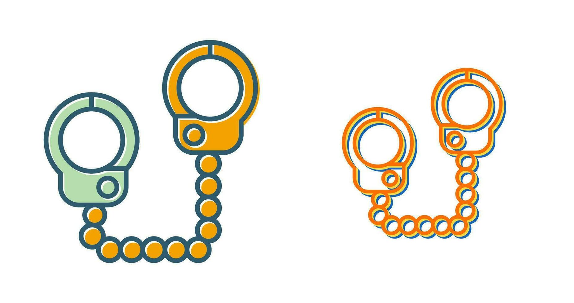 Police Handcuffs Vector Icon