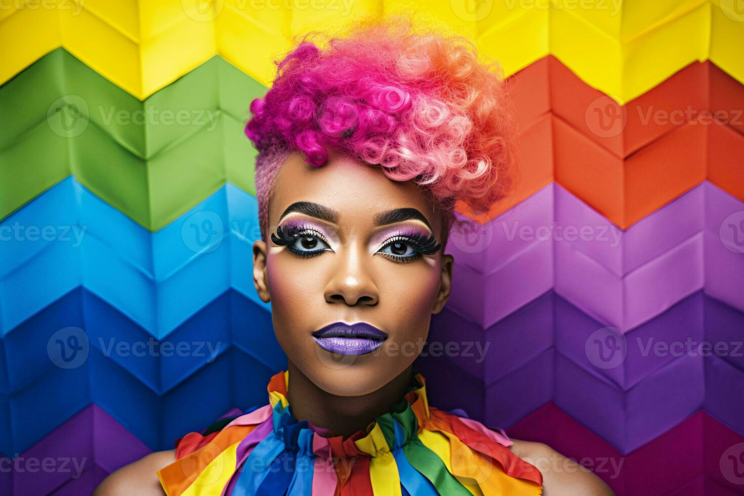 Vibrant Celebration of Gender Diversity and Inclusivity Showcasing Expressions and Attire AI Generative photo