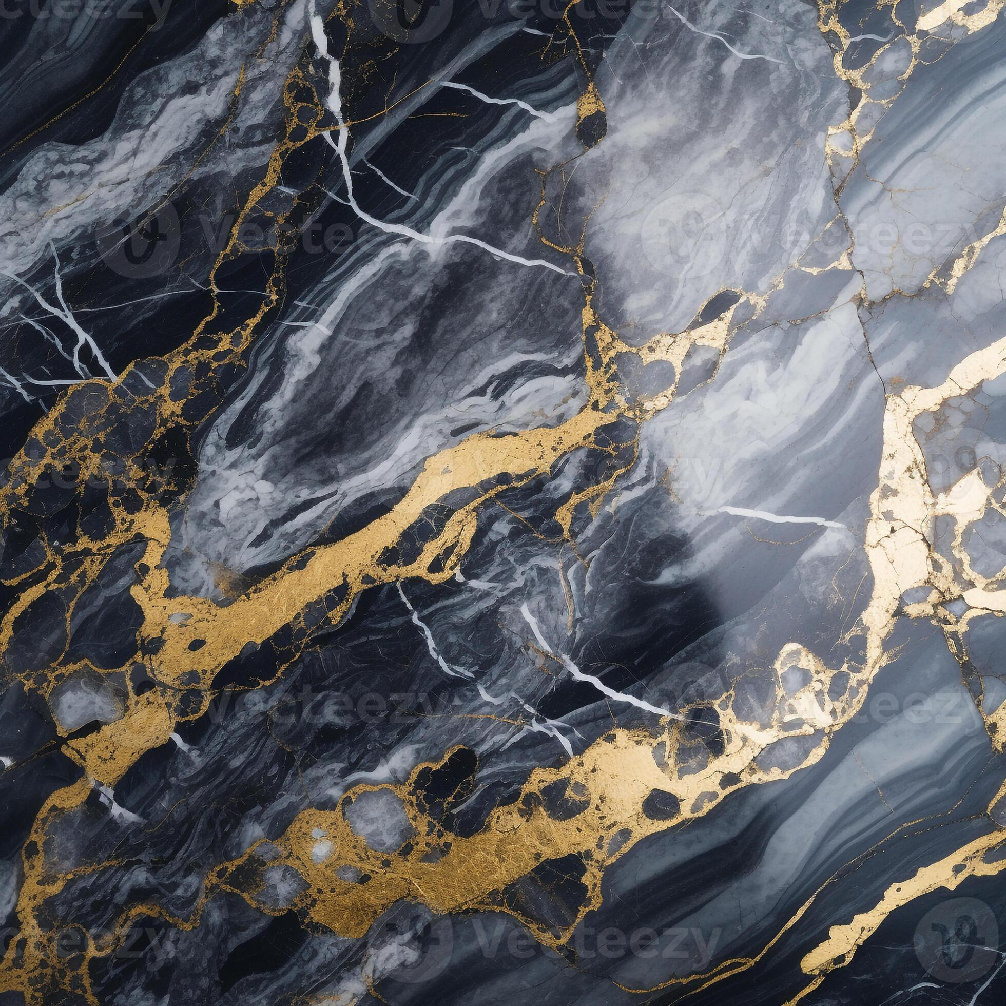 Luxurious Gold-Veined Marble Texture Background with a Glossy Finish