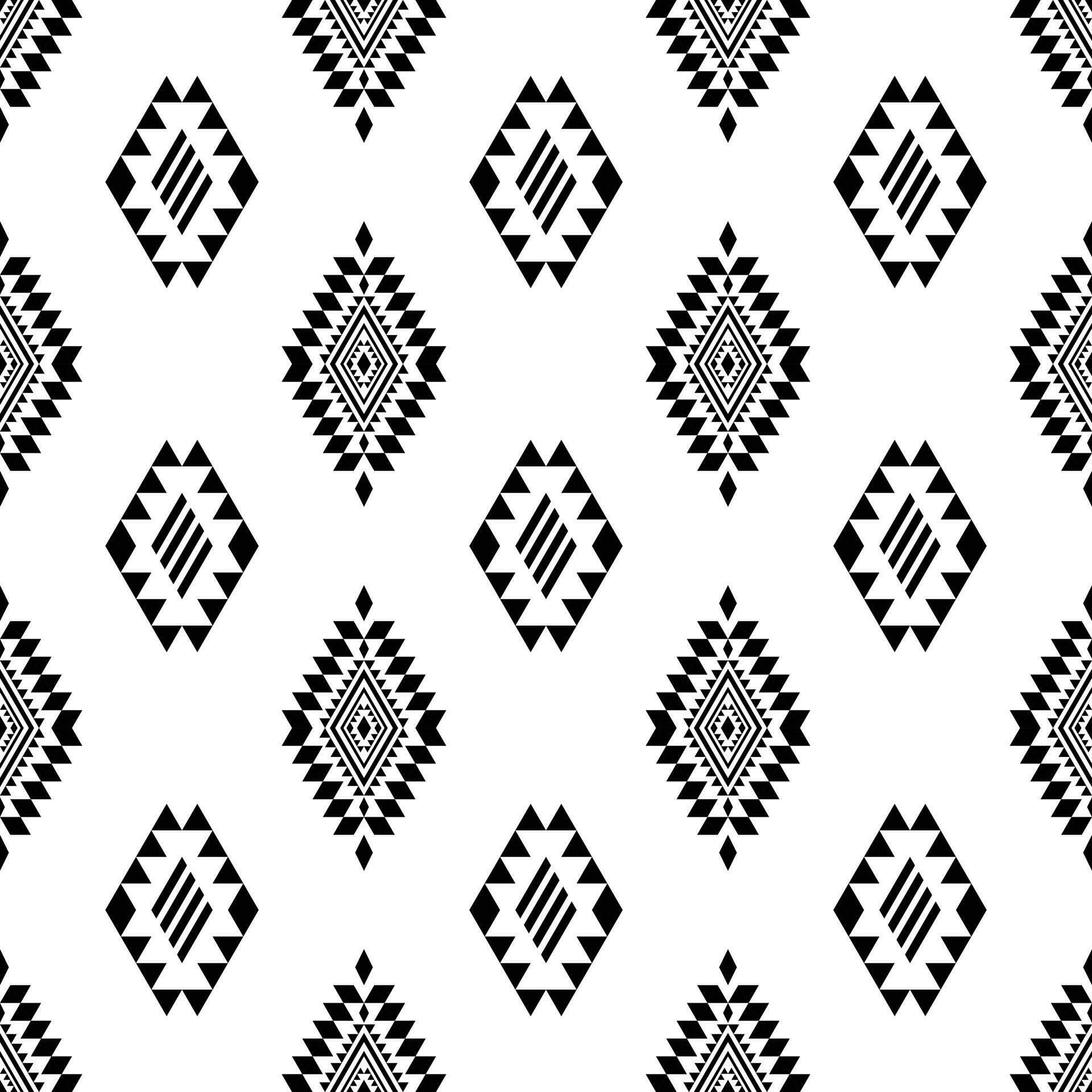 Ethnic abstract repeat geometric motif. Seamless Native American