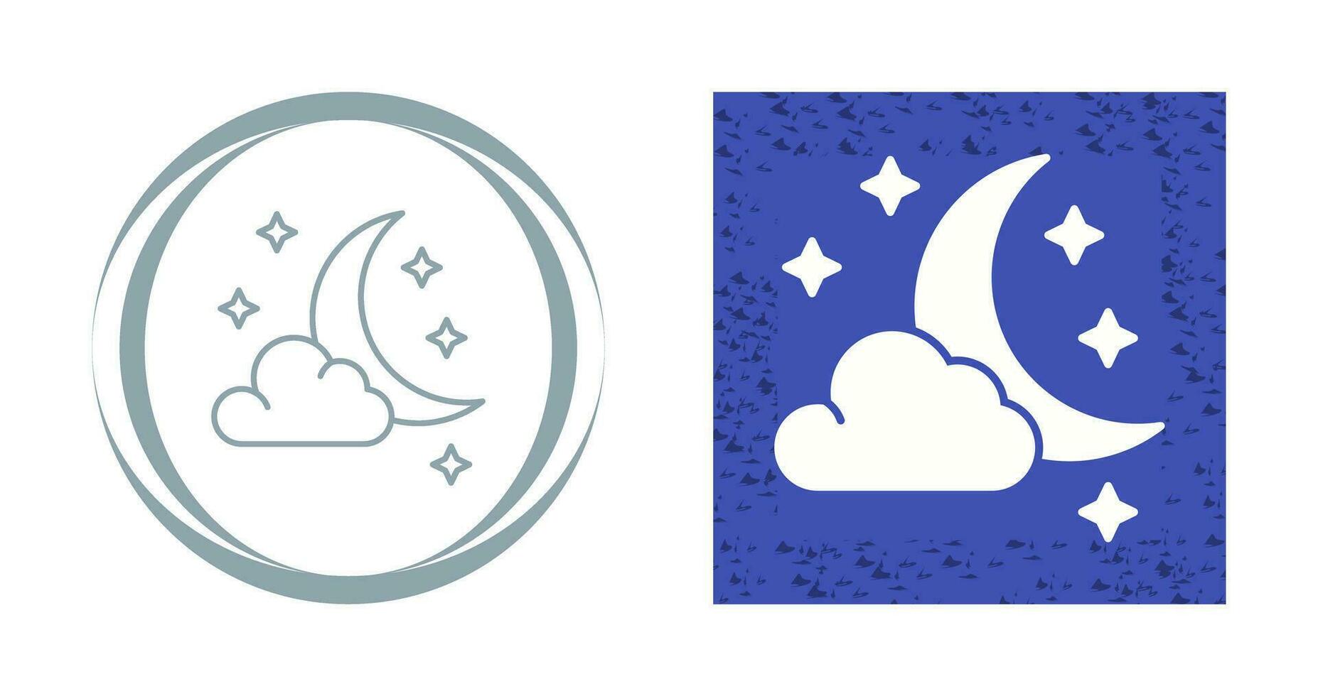 Starry Night Vector Icon