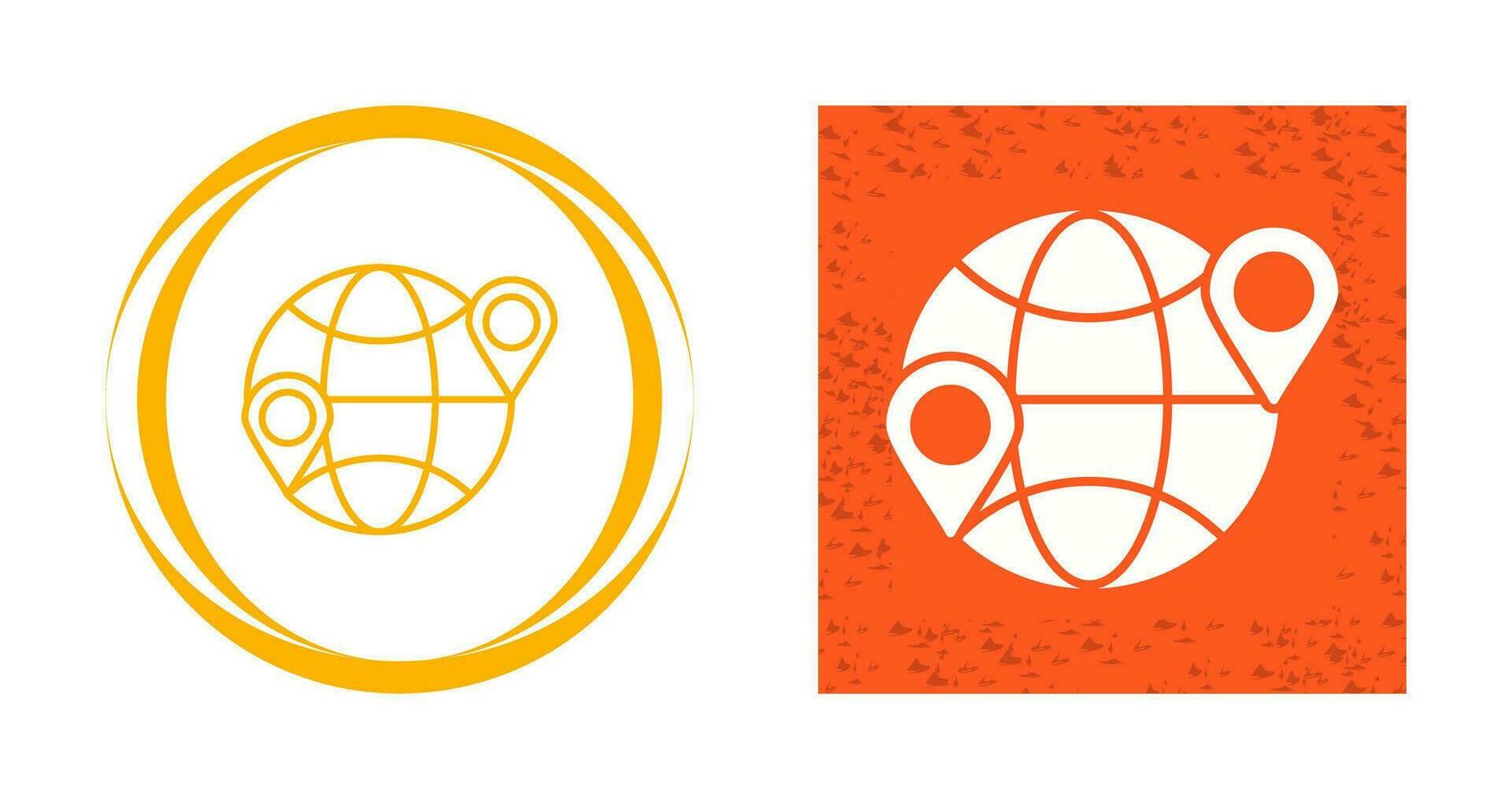 Globe Location Vector Icon
