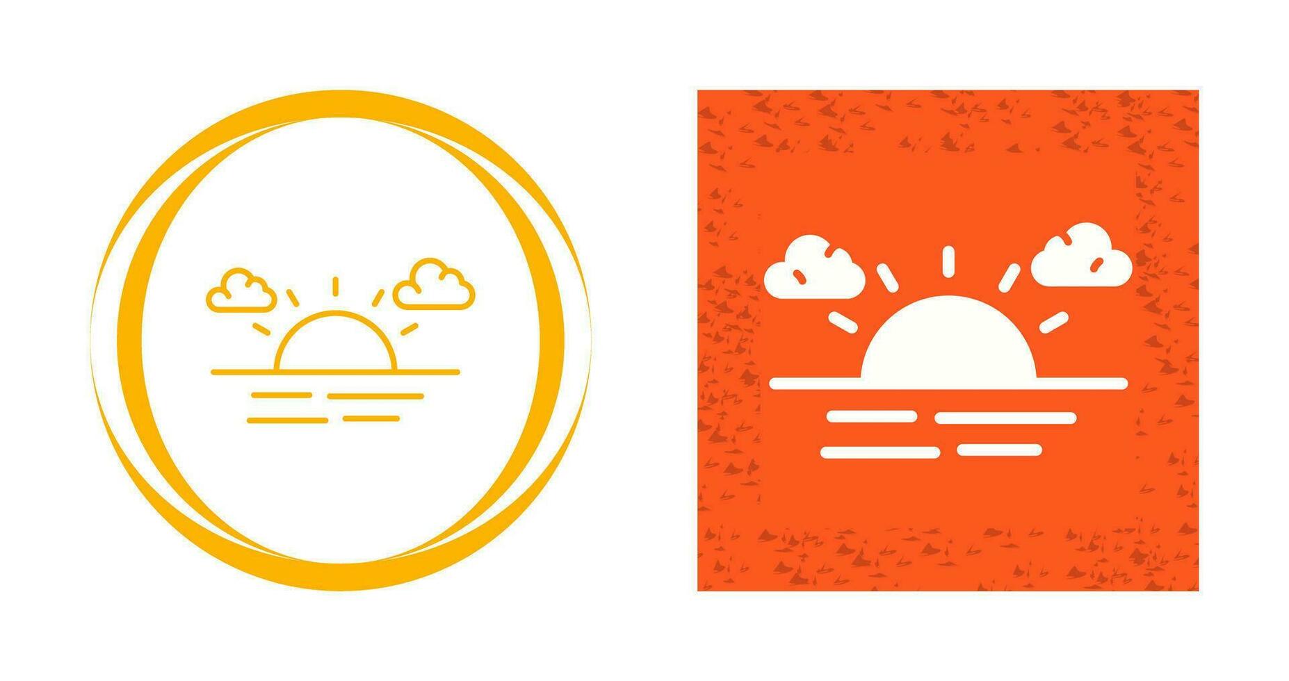 Sunset Vector Icon