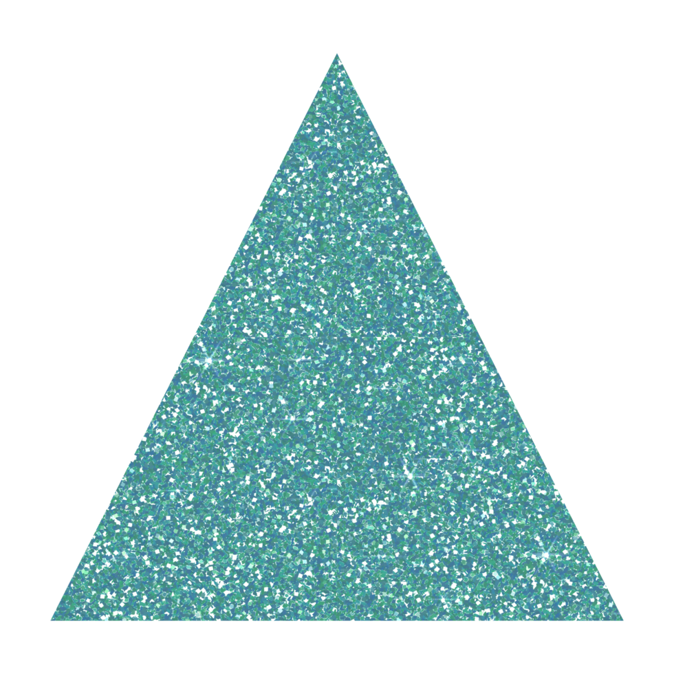 Blue triangle glitter on transparent background. Design for decorating,background, wallpaper, illustration png