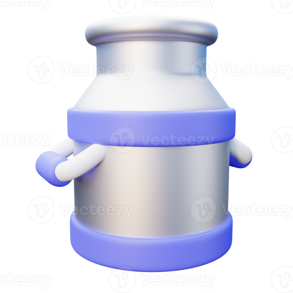 3D Milk Container png