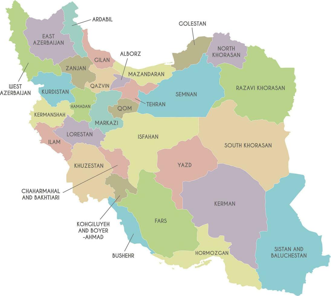vector mapa de corrí con provincias y administrativo divisiones editable y claramente etiquetado capas.