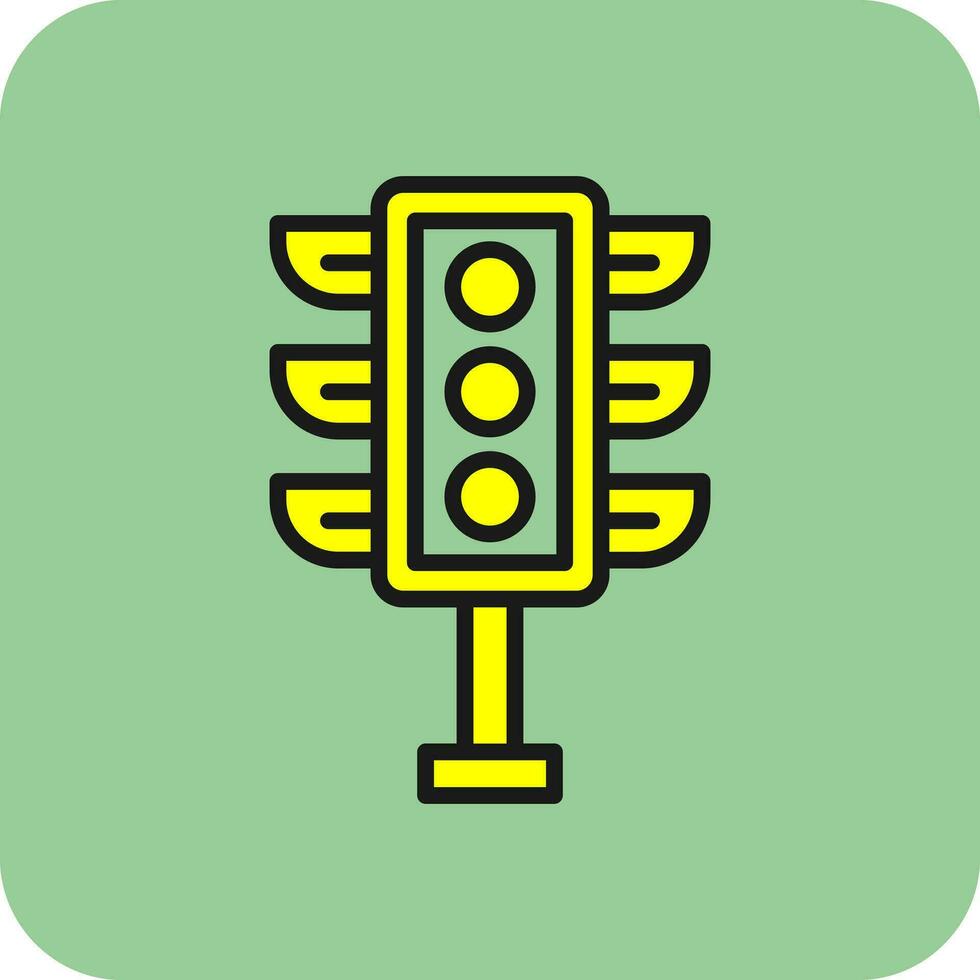 Traffic light Vector Icon Design