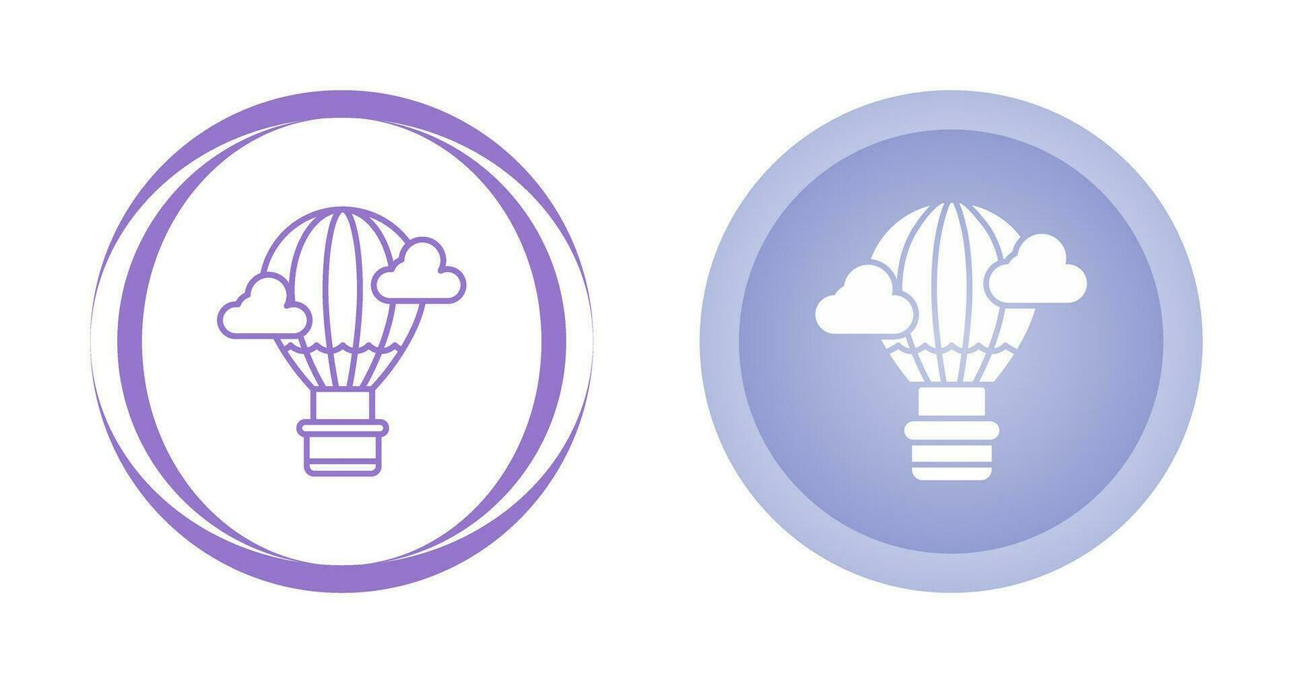 Hot Air Balloon Vector Icon