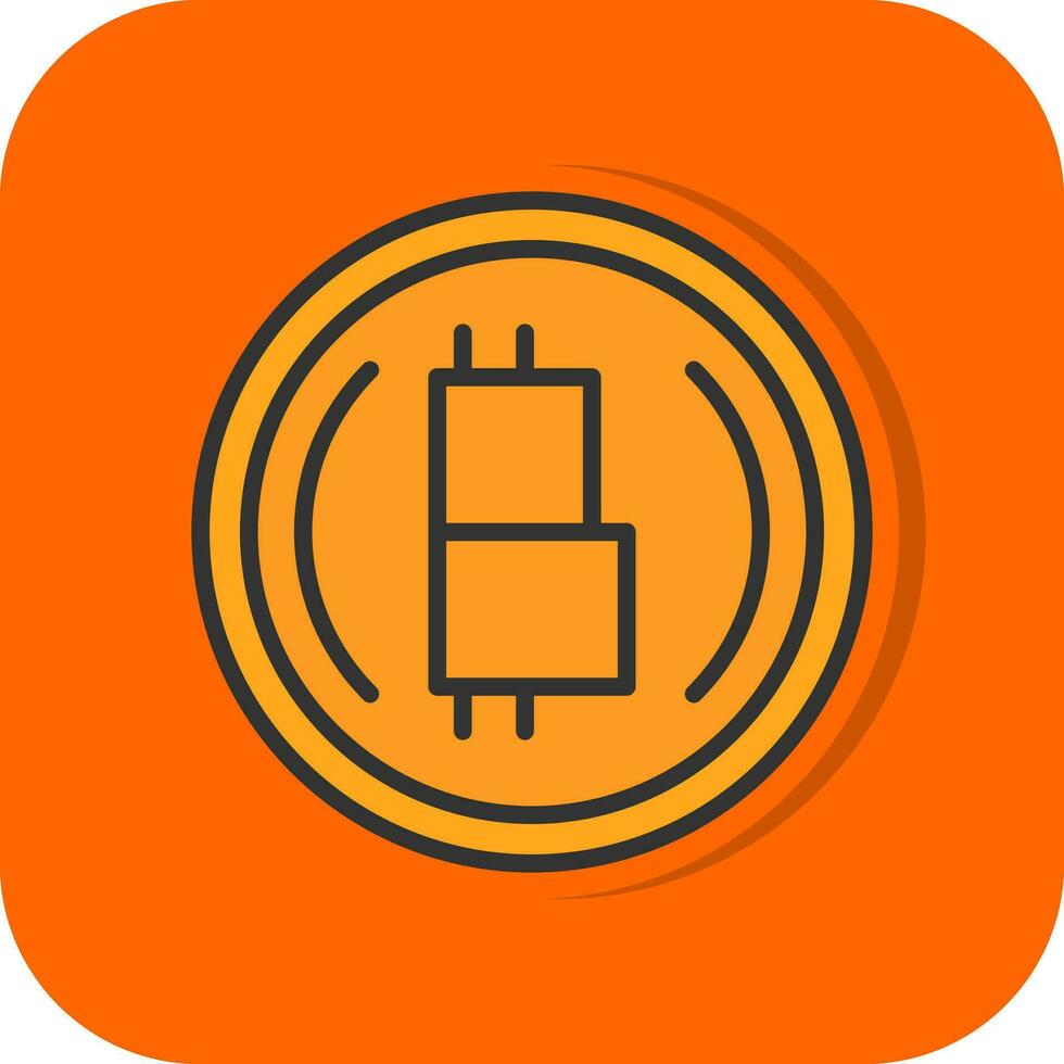 bitcoin cifrado vector icono diseño