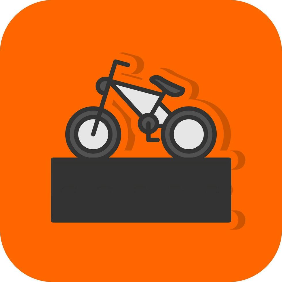 ciclo carril vector icono diseño